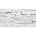 Dekoracyjny panel ścienny Kwarcyt Biały  36x10x0,8-1,3 cm - opakowanie 11 szt.