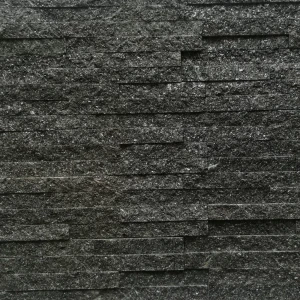 Dekoracyjny panel ścienny Kwarcyt Czarny 36x10x0,8-1,3 cm - opakowanie 11 szt. 