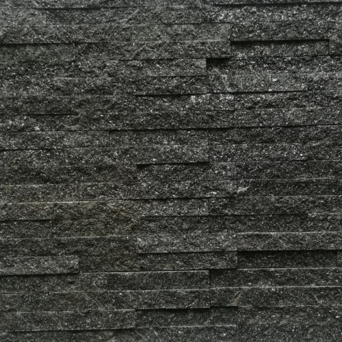 Dekoracyjny panel ścienny Kwarcyt Czarny 36x10x0,8-1,3 cm - opakowanie 11 szt.