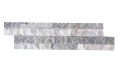 Dekoracyjny panel ścienny Kwarcyt Biało-Szary 36x10x0,8-1,3 cm - opakowanie 11 szt.
