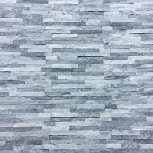 Dekoracyjny panel ścienny Kwarcyt Biało-Szary 36x10x0,8-1,3 cm - opakowanie 11 szt.