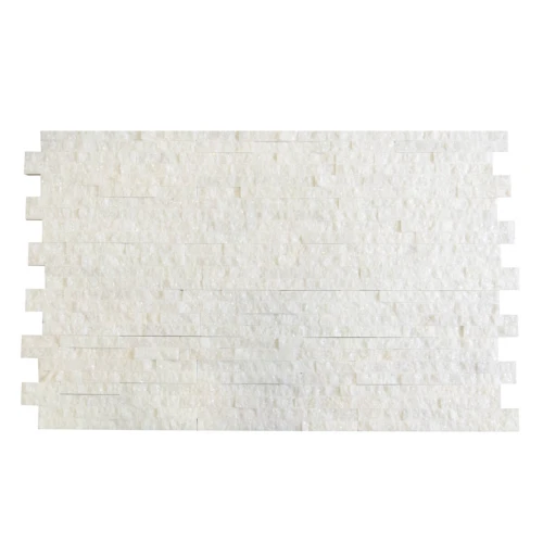 Dekoracyjny panel ścienny Marmur Biały 36x10x0,8-1,3 cm - opakowanie 11 szt.