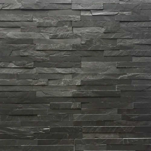 Dekoracyjny naturalny kamień Łupek Czarny 36x10x1,3 cm - opakowanie 11 szt.