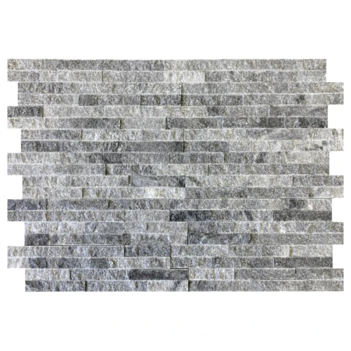 Dekoracyjny panel ścienny Marmur Grey Black Marble Brick 36x10x0,8-1,3 cm - opakowanie 11 szt.