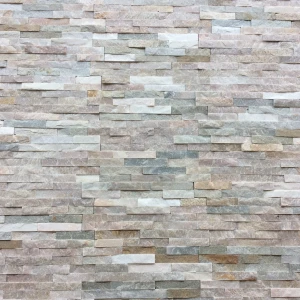 Dekoracyjny naturalny kamień Łupek Beżowy 36x10x0,8-1,3 cm - opakowanie 11 szt.