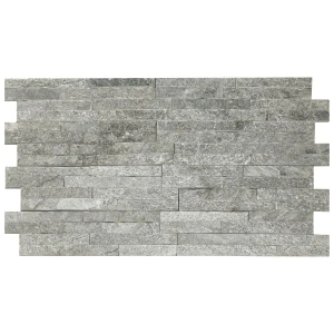 Dekoracyjny panel ścienny Kwarcyt Szary 36x10x0,8-1,5 cm - opakowanie 11 szt.