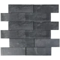 Dekoracyjny naturalny kamień Łupek Black Brick 30x10x0,8-1,3 cm - opakowanie 30 szt.
