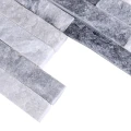 Dekoracyjny panel ścienny Kwarcyt Biało-Szary 36x10x0,8-1,3 cm - opakowanie 11 szt.