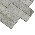 Dekoracyjny naturalny kamień Łupek Grey Brick 60x15x1-2 cm - opakowanie 6 szt.