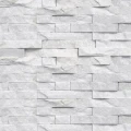 Dekoracyjny panel ścienny Kwarcyt Biały 36x10x0,8-1,3 cm - opakowanie 11 szt.